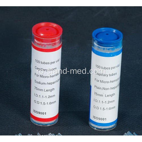 Micro Hematocrit Tubul Capilar Albastru / Roșu Tub